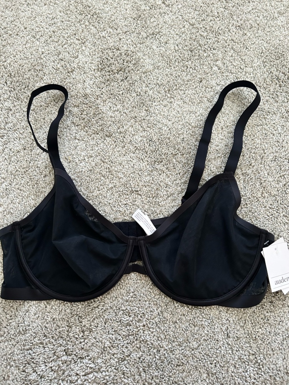 Auden Smooth Unlined Comfort Wire Demi Coverage Bra 40C